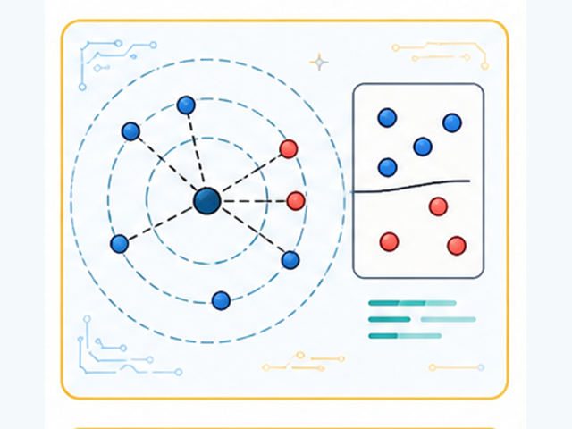 DofE AI Gold weekly lesson illustration: K-Nearest Neighbours Theory