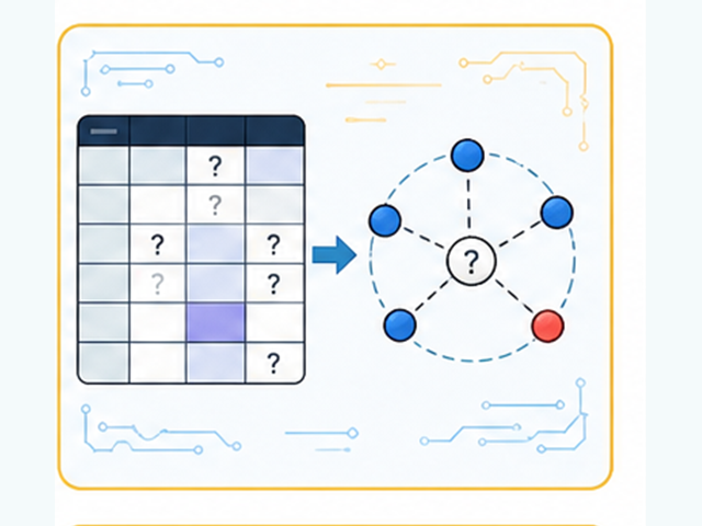 DofE AI Gold weekly lesson illustration: KNN Data Imputation